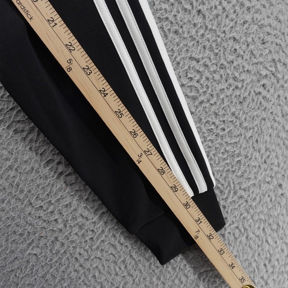 Adidas Originals Mens XS Funnel Neck Track Jacket 3 Stripes Black 1/4 Zip‎ NWT - Picture 10 of 13